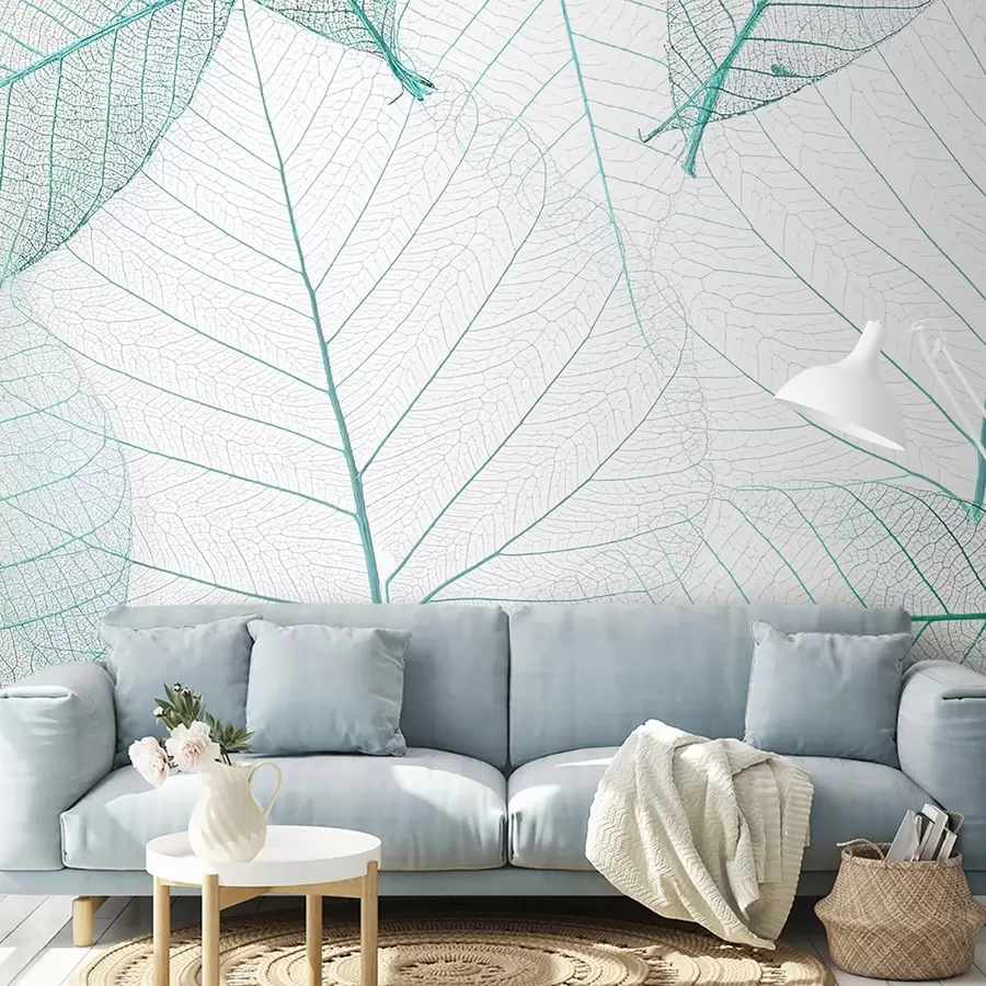 Fototapety Priehľadné listy v zelených farbách u24439v3