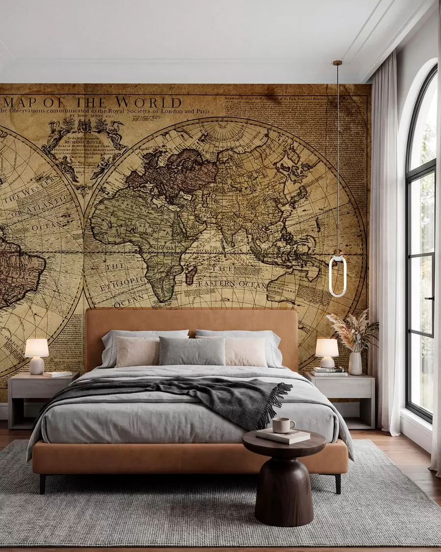 Fototapety Starožitná mapa sveta u18533