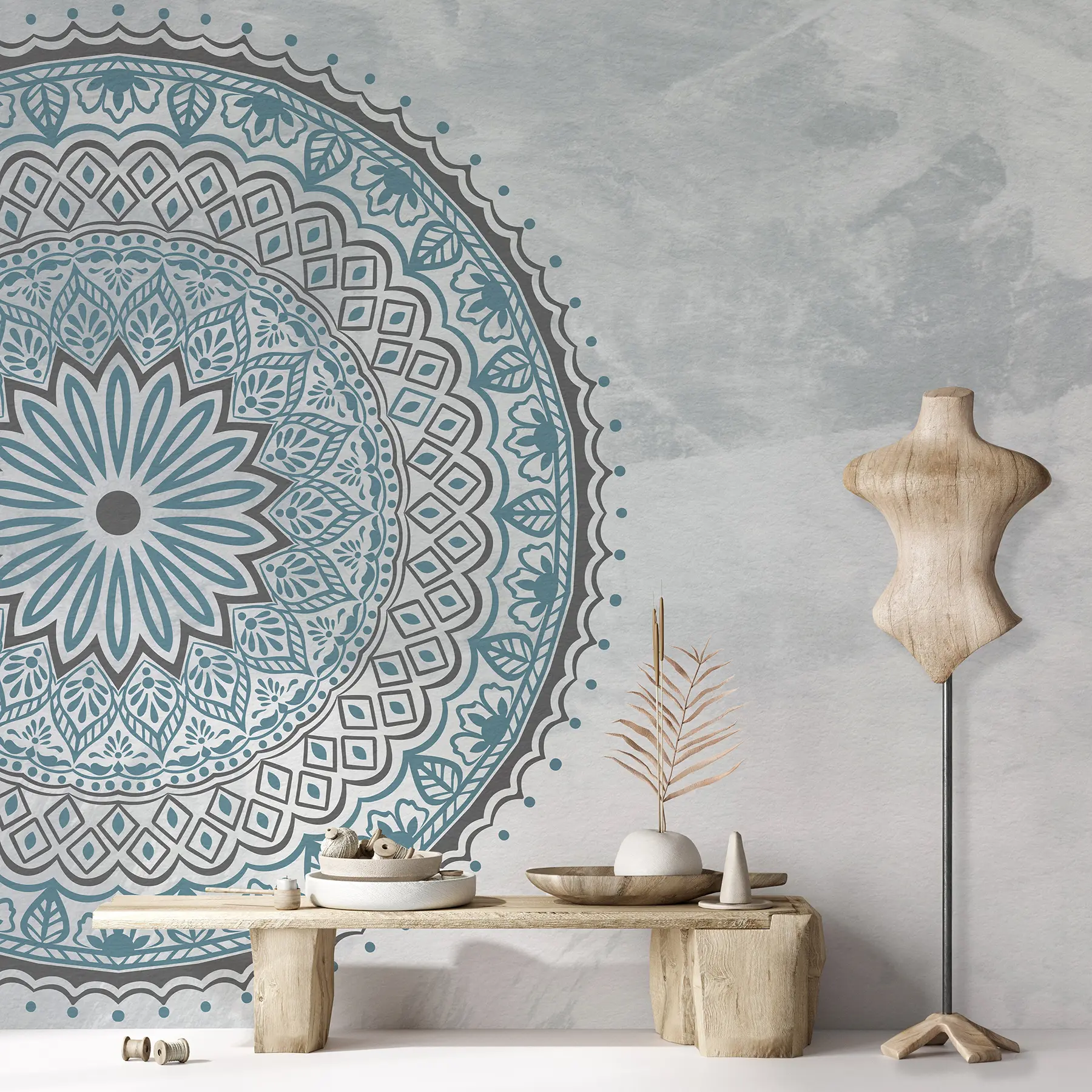 Fototapety Tyrkysová mandala u98495v2