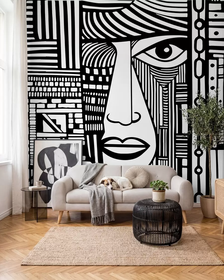 Fototapety Abstraktná tvár u98713