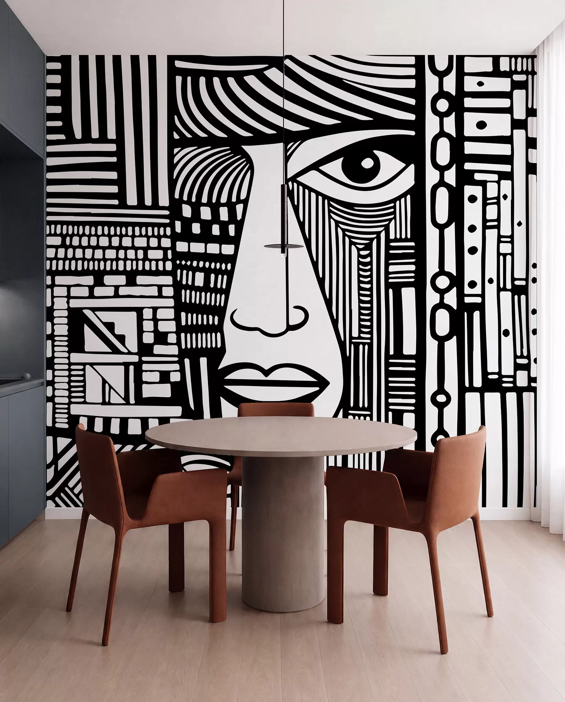 Fototapety Abstraktná tvár u98713