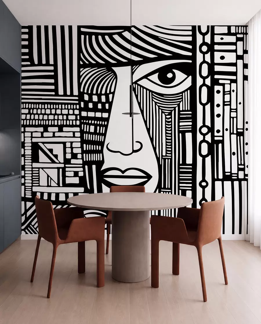 Fototapety Abstraktná tvár u98713