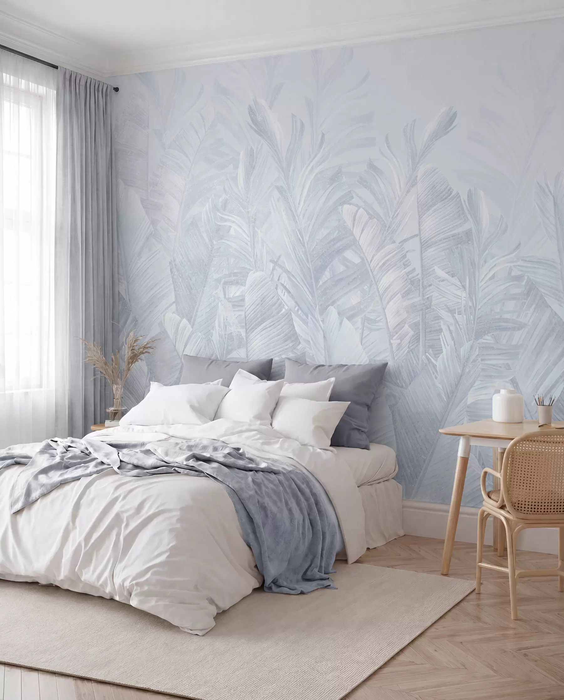 Fototapety Trendy tropické modré listy u98951v5
