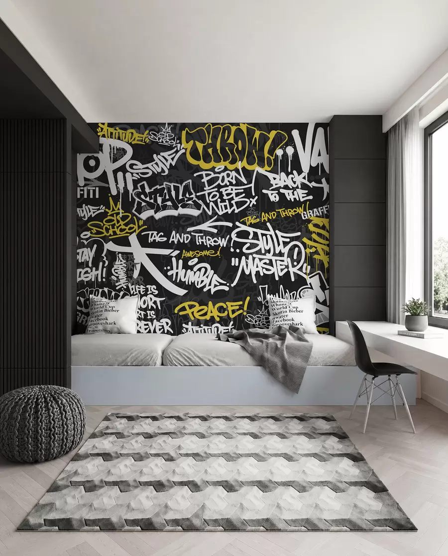 Fototapety Rytmus mestského graffiti u98895