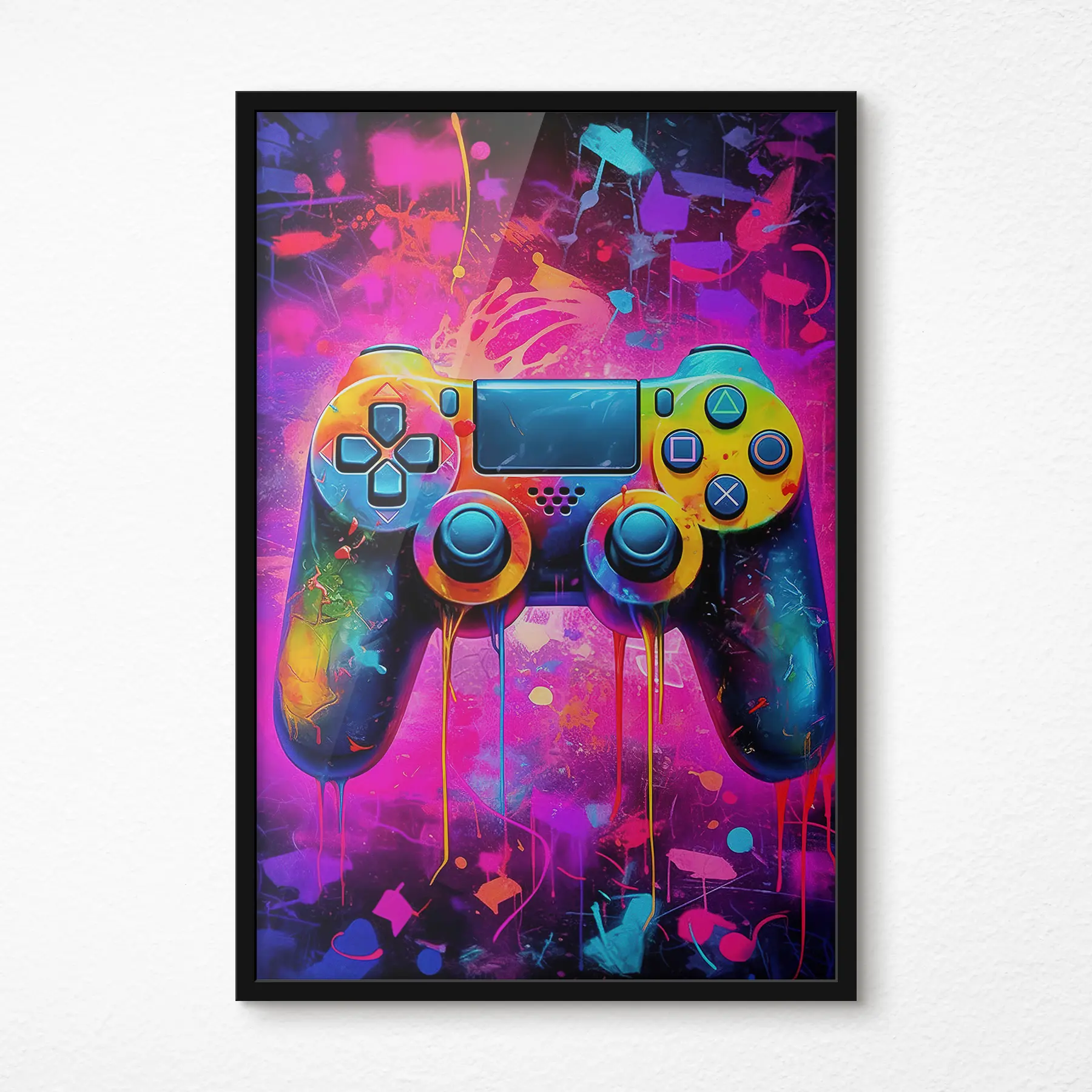 Obraz Gamepad v neónových farbách f34262