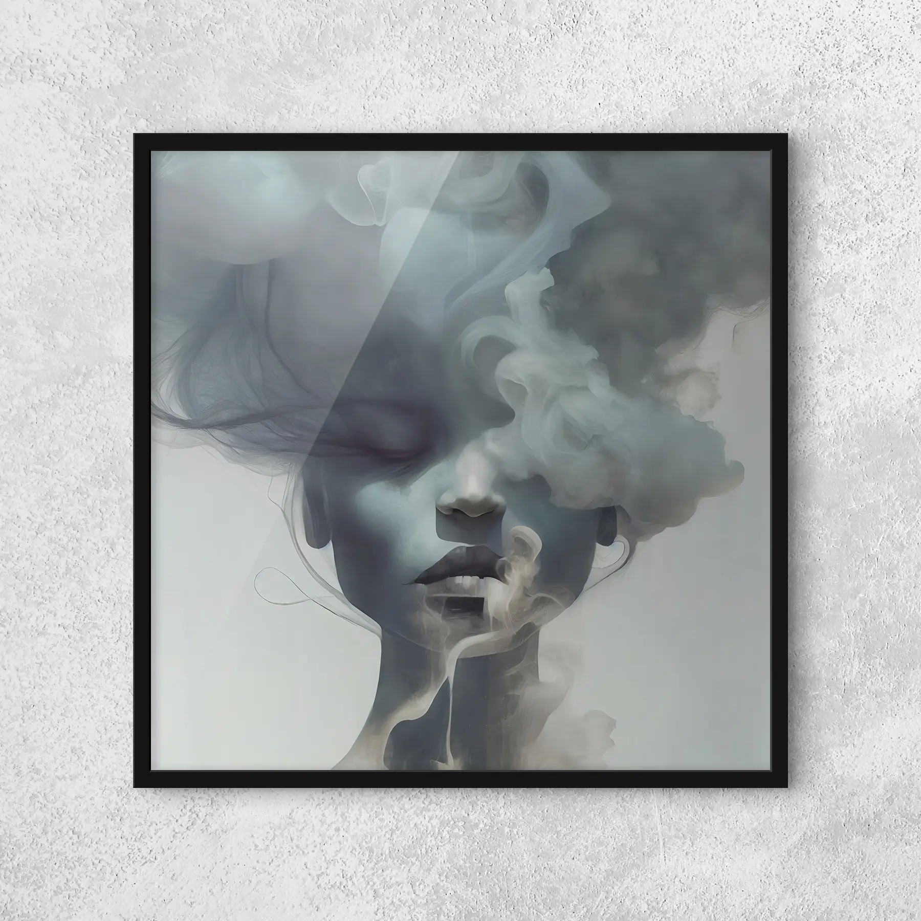 Fototapety Dievča a sivá hmla f35818