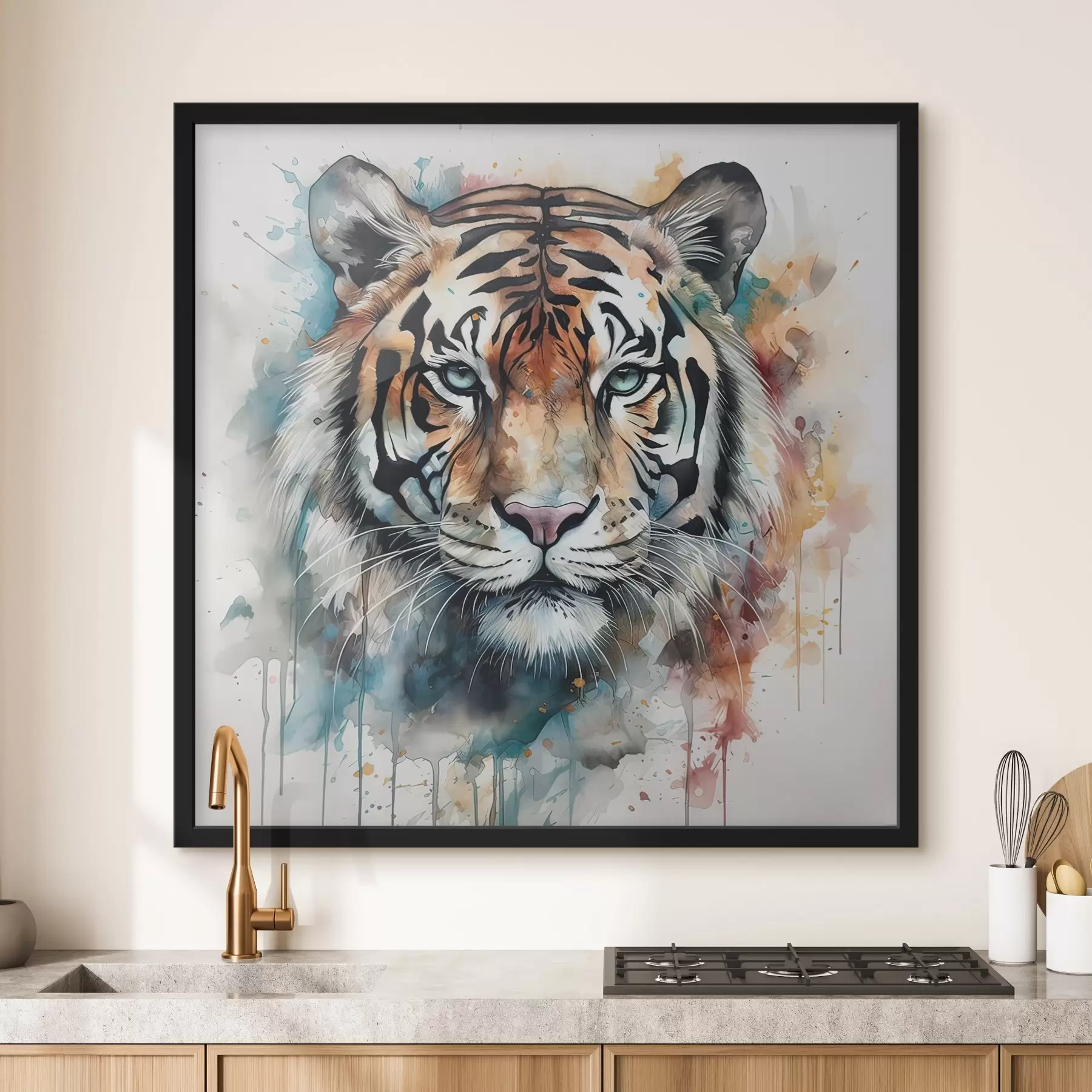 Obraz Tiger v akvarelovom štýle f32302