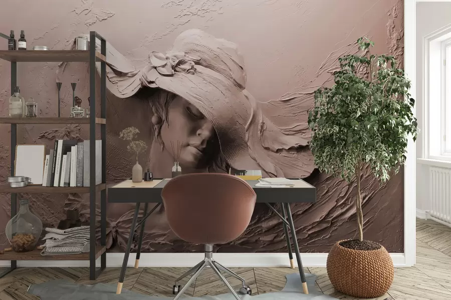 Fototapety Žena v klobúku 3D u62592v1