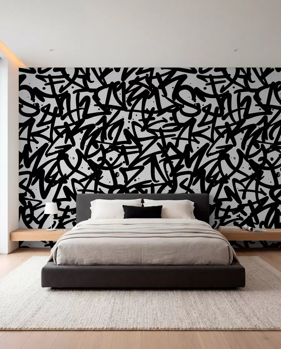 Fototapety Graffiti Emotions: Black u99087v3