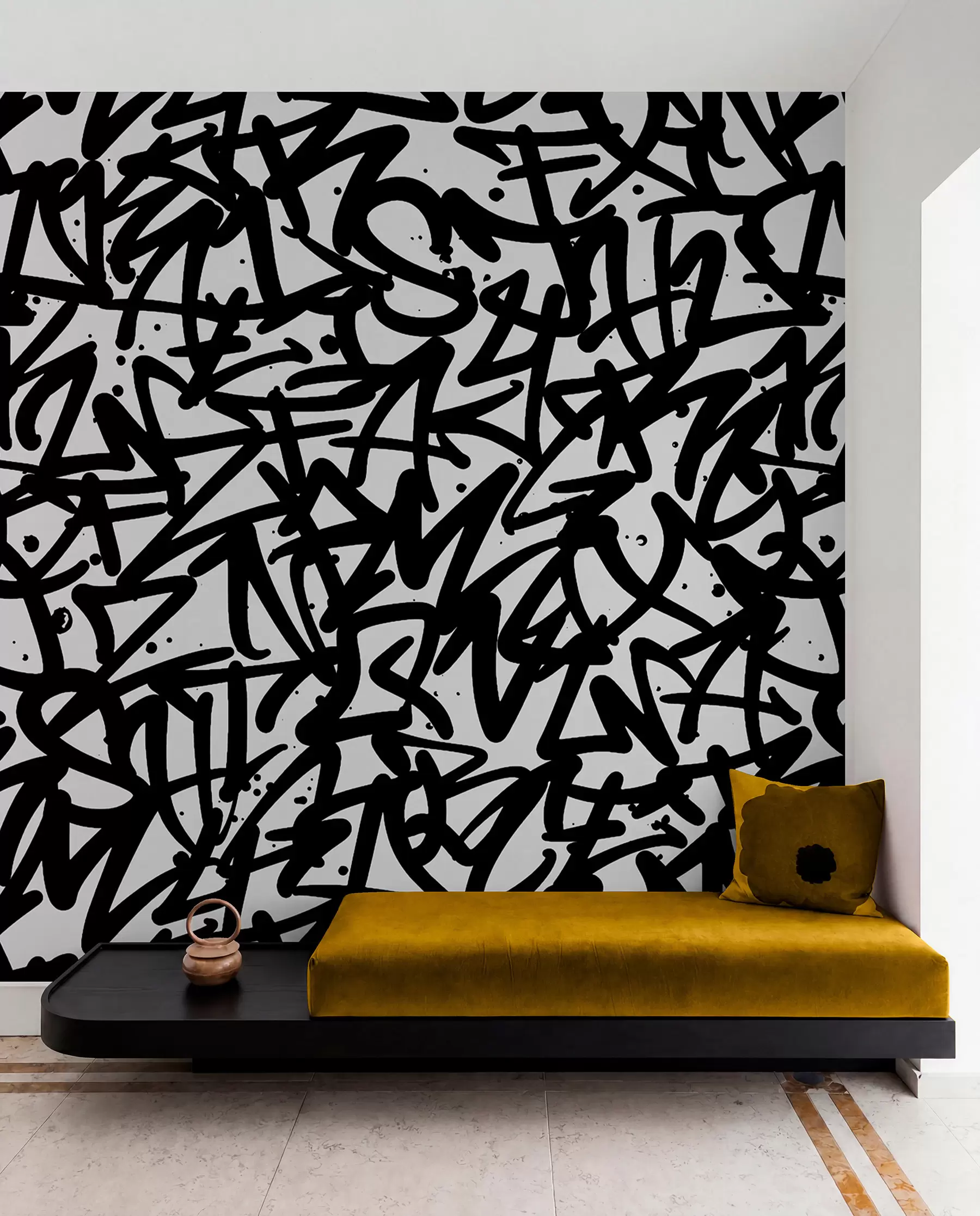 Fototapety Graffiti Emotions: Black u99087v3