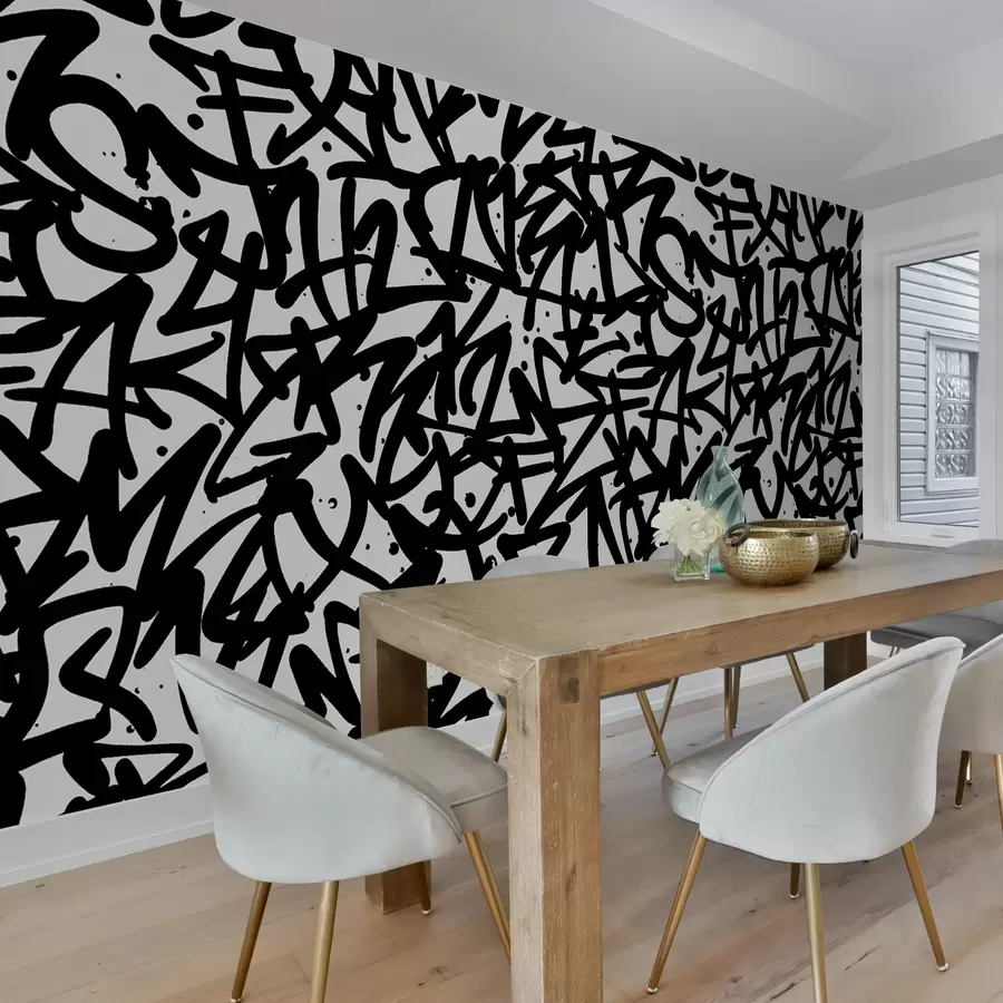 Fototapety Graffiti Emotions: Black u99087v3