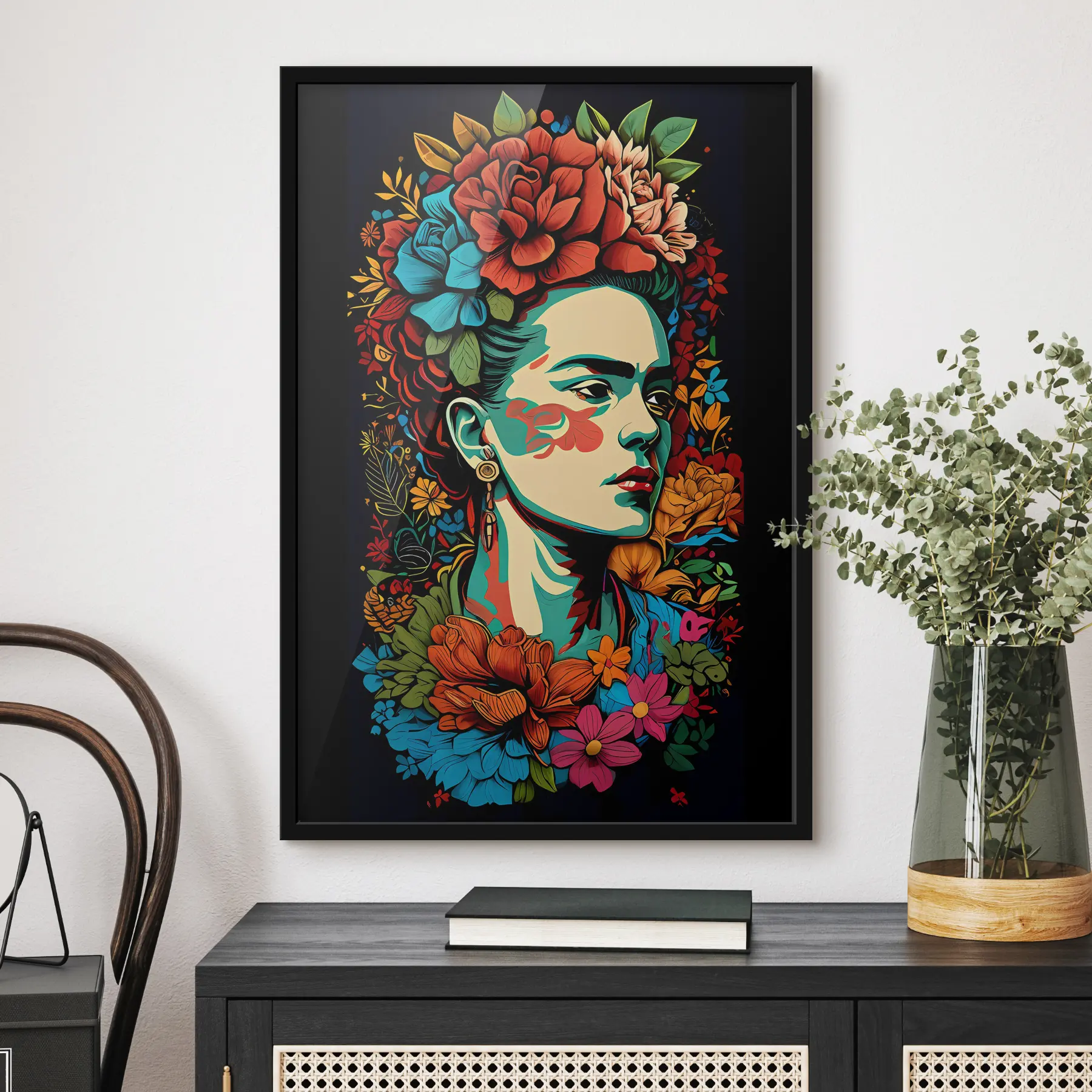 Fototapety Frida Kahlo v modernom štýle f32867