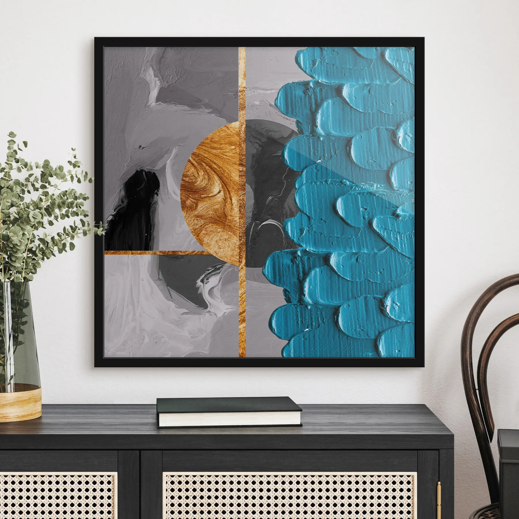 Fototapety Abstraktné umelecké pozadie. Olej na plátne a zlatá textúra f36288