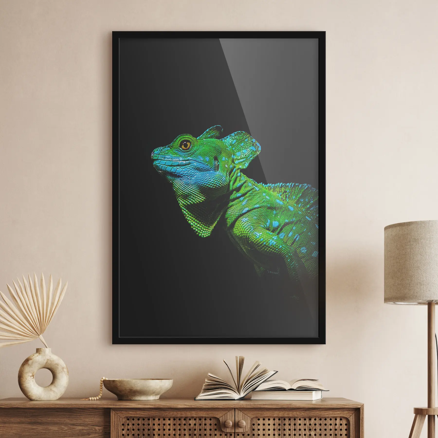 Fototapety Zelená jašterica f37287