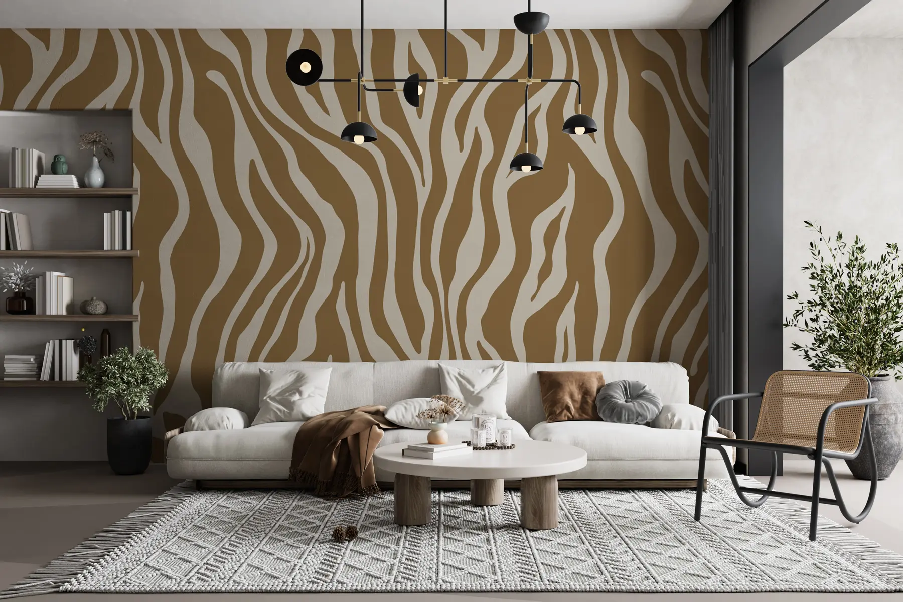 Fototapety Vektorová tlač kože zebry v hnedej a bielej farbe u99173